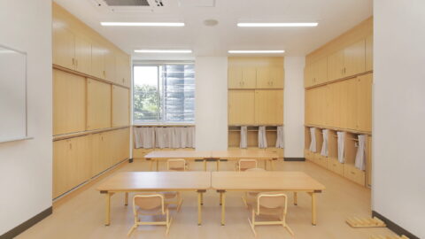 木目調で統一されたスペース