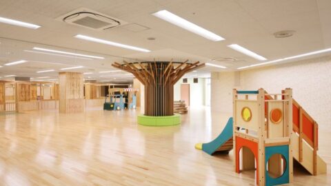 大型遊具を納品した木育エリア