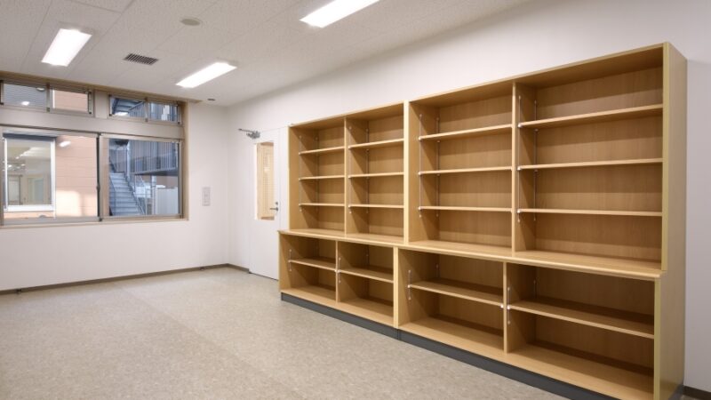 納品したナチュラルカラーのキャビネット