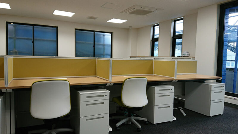 働きやすいオフィス環境を整えた執務エリア