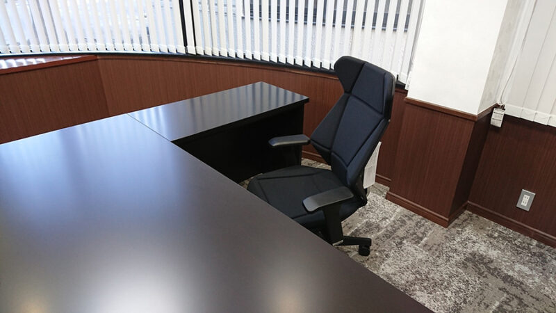 家具導入後の執務環境