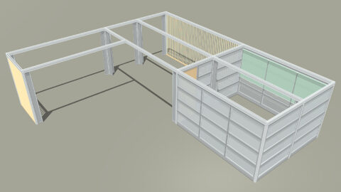 多用途スペースの全体レイアウト