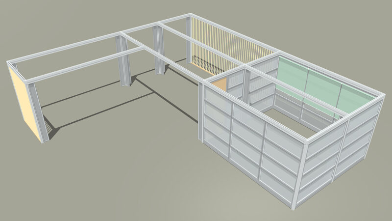 多用途スペースの全体レイアウト